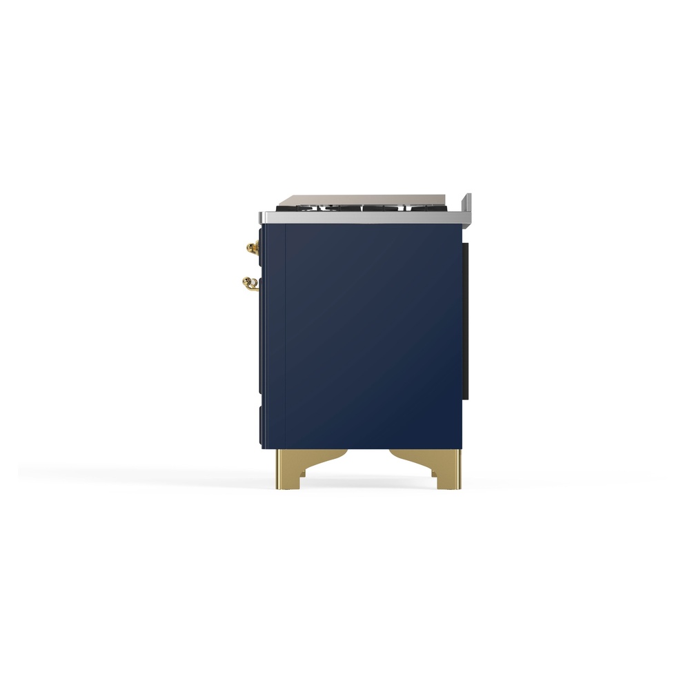 ILVE_UM09FDNS3MBG_Majestic_II_36"_Dual_Fuel_Range_Right_Angle