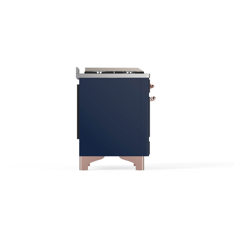 ILVE_UM09FDNS3MBPLP_Majestic_II_36"_Dual_Fuel_Range_Left_Angle