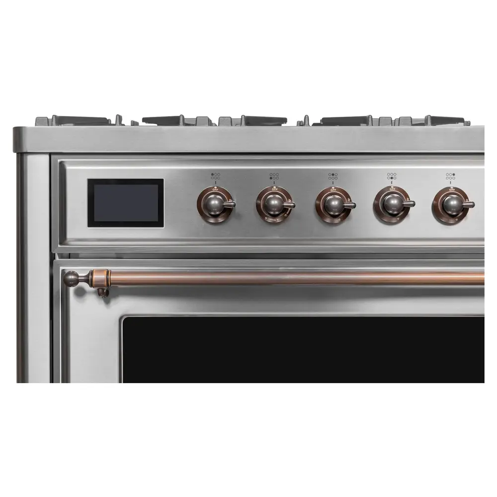 ILVE_UM09FDNS3SSB_Majestic_II_36"_Dual_Fuel_Range_controls