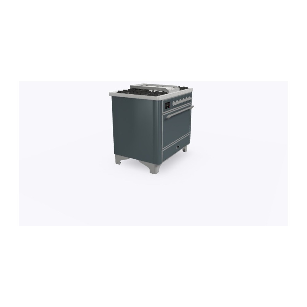 ILVE_UM09FDQNS3BGC_Majestic_II_36_Dual_Fuel_Range_Left_Angle