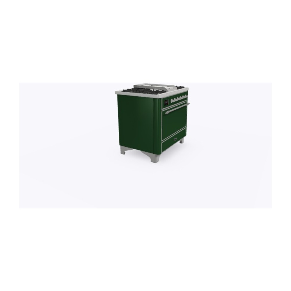 ILVE_UM09FDQNS3EGC_Majestic_II_36_Dual_Fuel_Range_Left_Angle