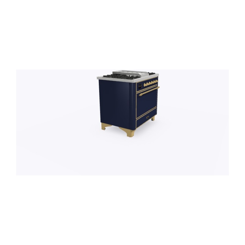 ILVE_UM09FDQNS3MBG_Majestic_II_36_Dual_Fuel_Range_Left_Angle