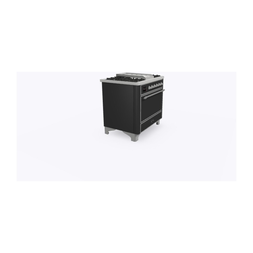 ILVE_UM09FDQNS3MGC_Majestic_II_36_Dual_Fuel_Range_Left_Angle