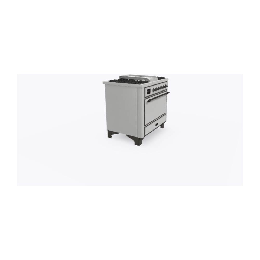 ILVE_UM09FDQNS3SSB_Majestic_II_36_Dual_Fuel_Range_Left_Angle