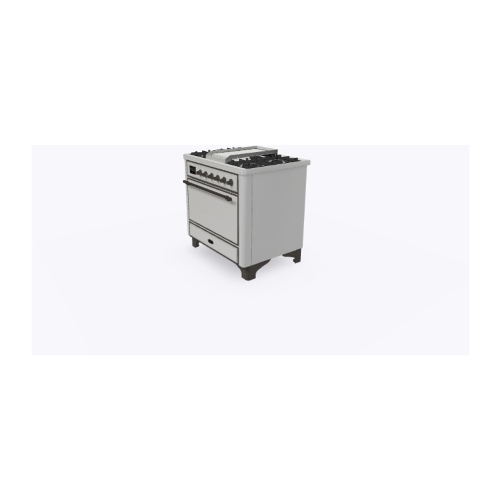 ILVE_UM09FDQNS3SSB_Majestic_II_36_Dual_Fuel_Range_Right_Angle