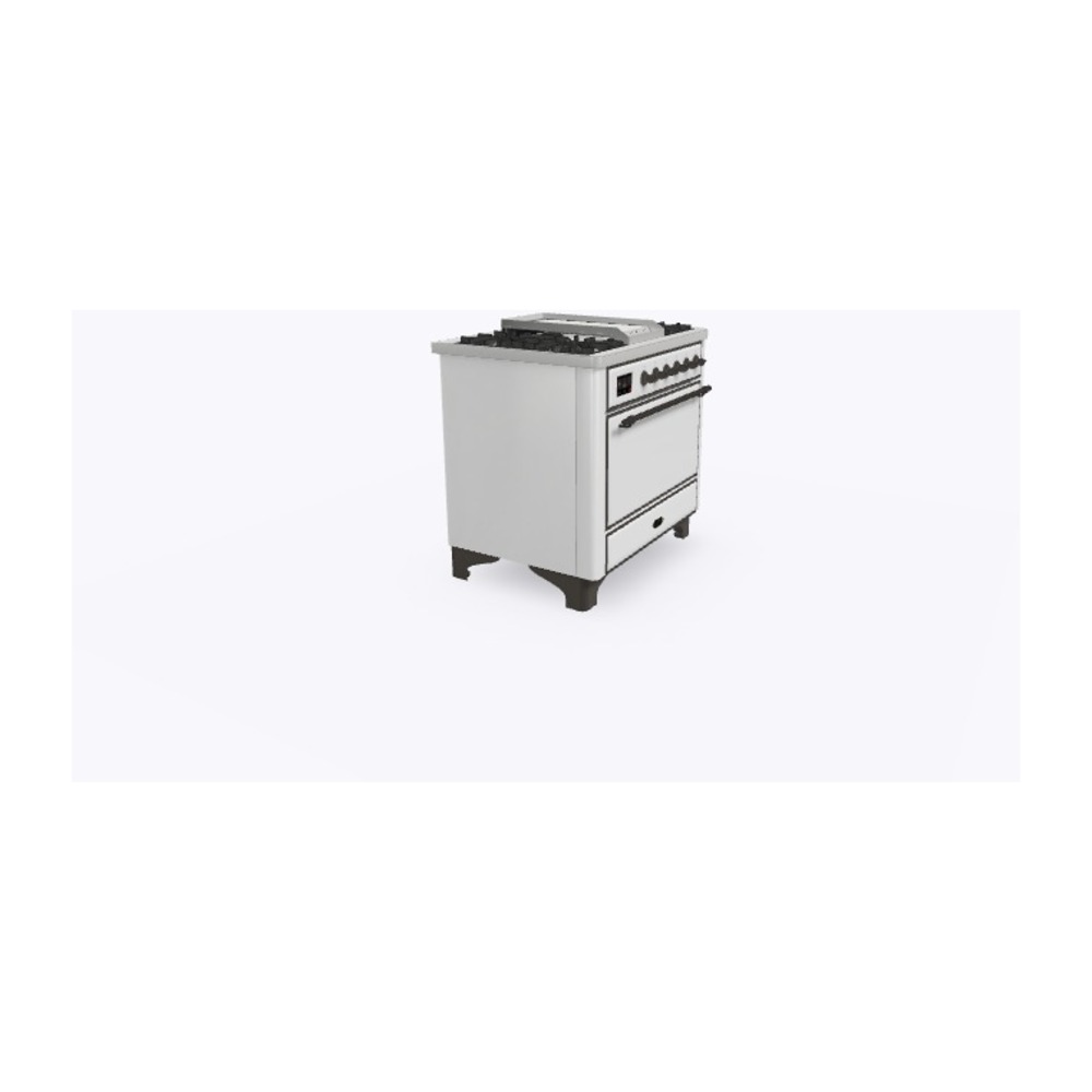 ILVE_UM09FDQNS3WHB_Majestic_II_36_Dual_Fuel_Range_Left_Angle