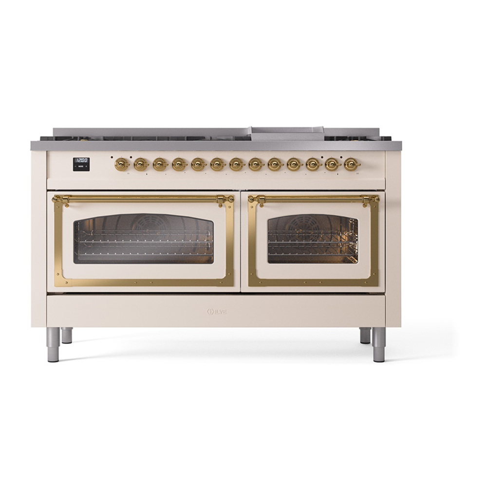ILVE_UN60FNMPAWGLP_Nostalgie_II_60"_Dual_Fuel_Range_front_view