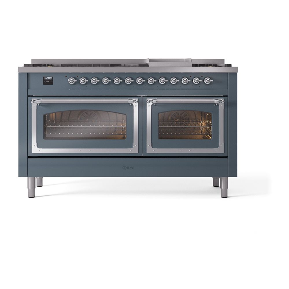 ILVE_UN60FNMPBGC_Nostalgie_II_60"_Dual_Fuel_Range_front_view
