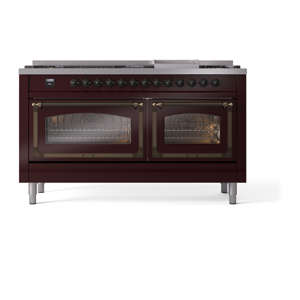 ILVE_UN60FNMPBUB_Nostalgie_II_60"_Dual_Fuel_Range_front_view