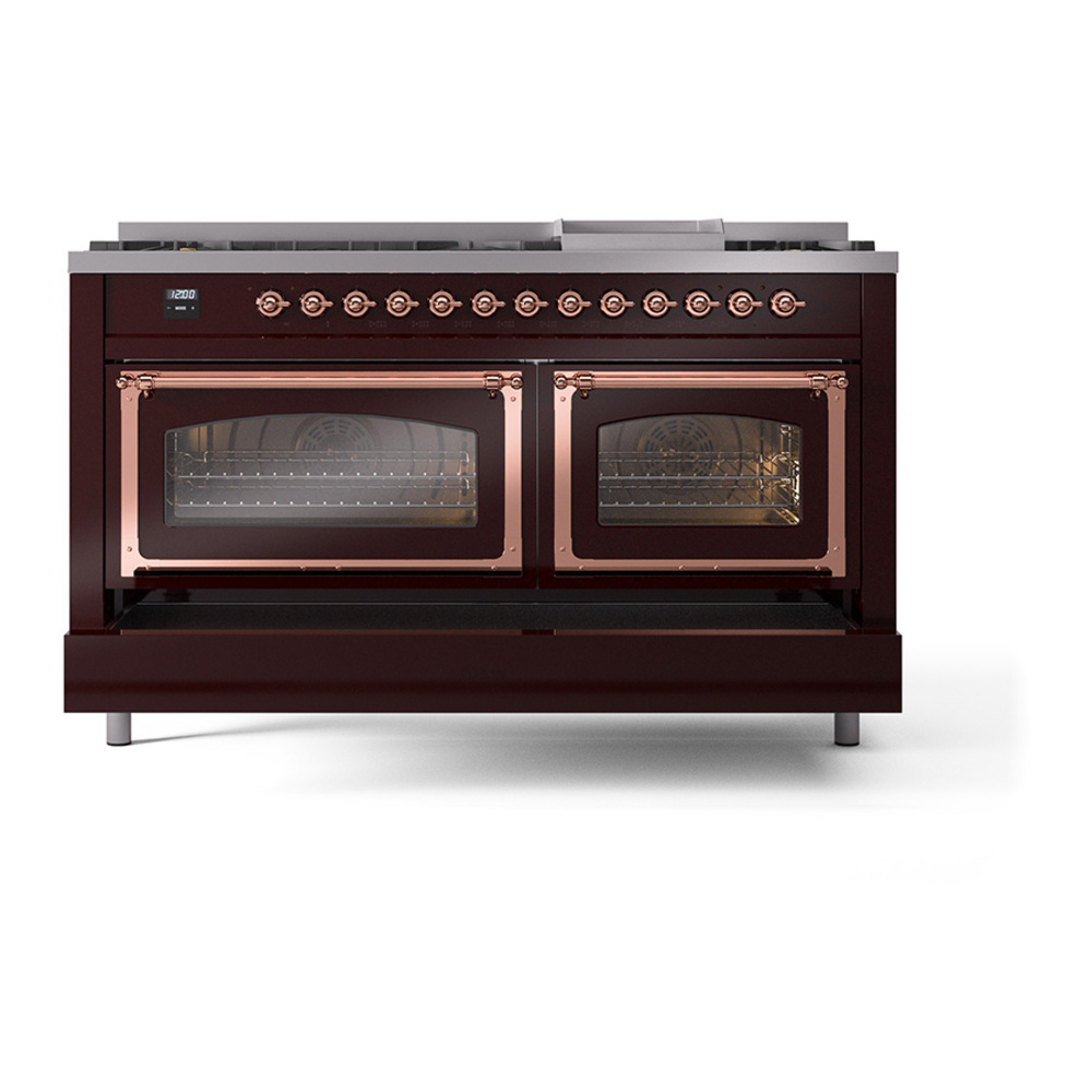 ILVE_UN60FNMPBUP_Nostalgie_II_60"_Dual_Fuel_Range_drawer_opened