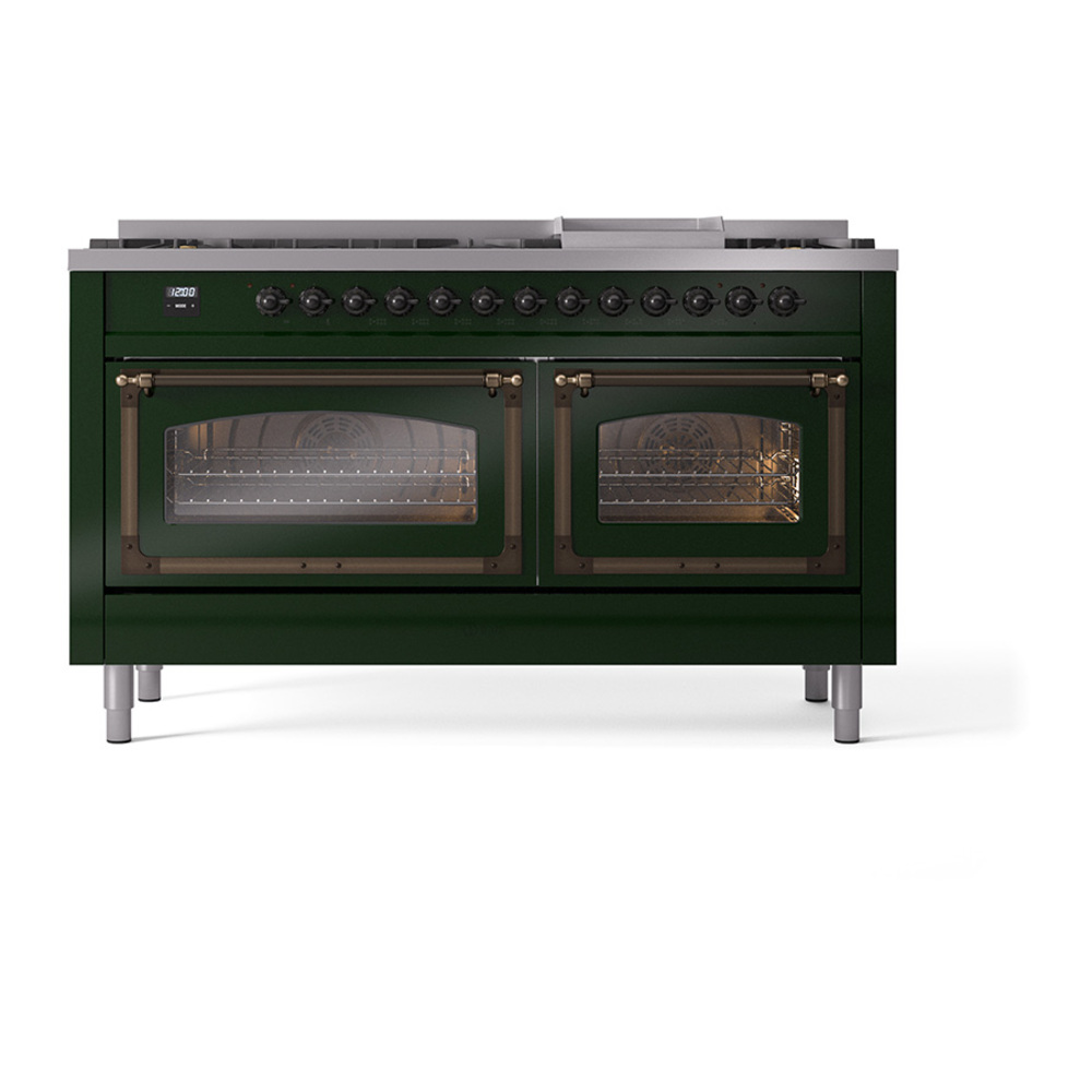 ILVE_UN60FNMPEGB_Nostalgie_II_60"_Dual_Fuel_Range_front_view