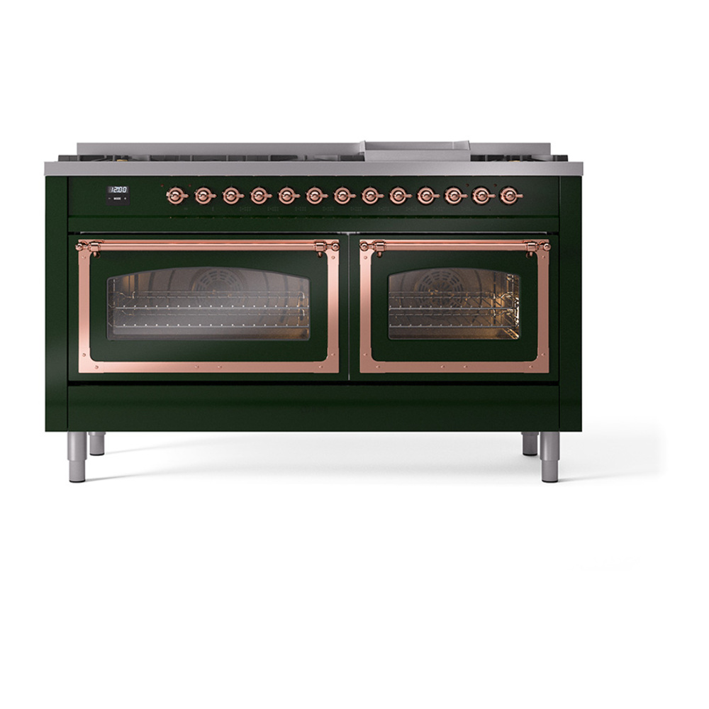 ILVE_UN60FNMPEGP_Nostalgie_II_60"_Dual_Fuel_Range_front_view