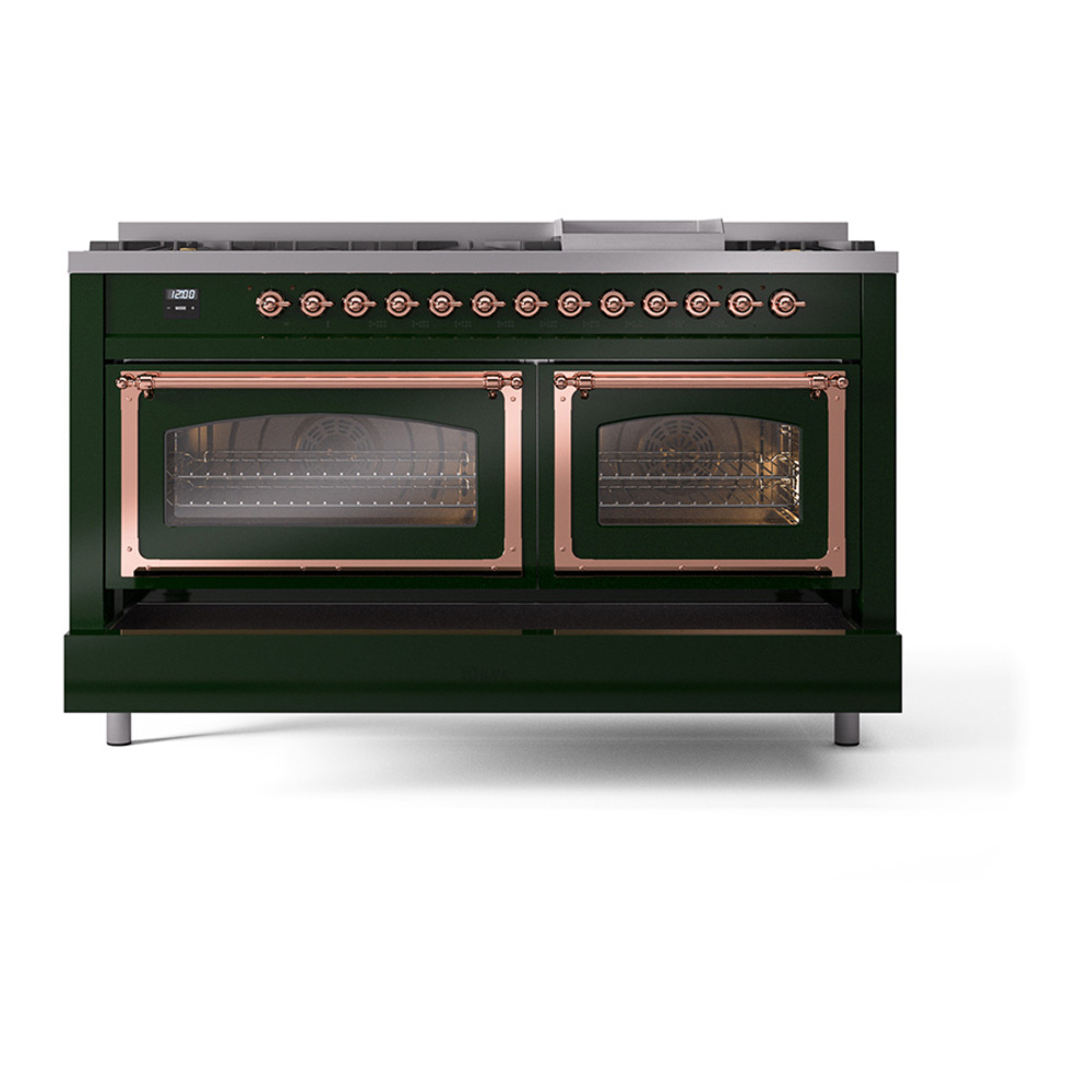 ILVE_UN60FNMPEGP_Nostalgie_II_60"_Dual_Fuel_Range_drawer_opened
