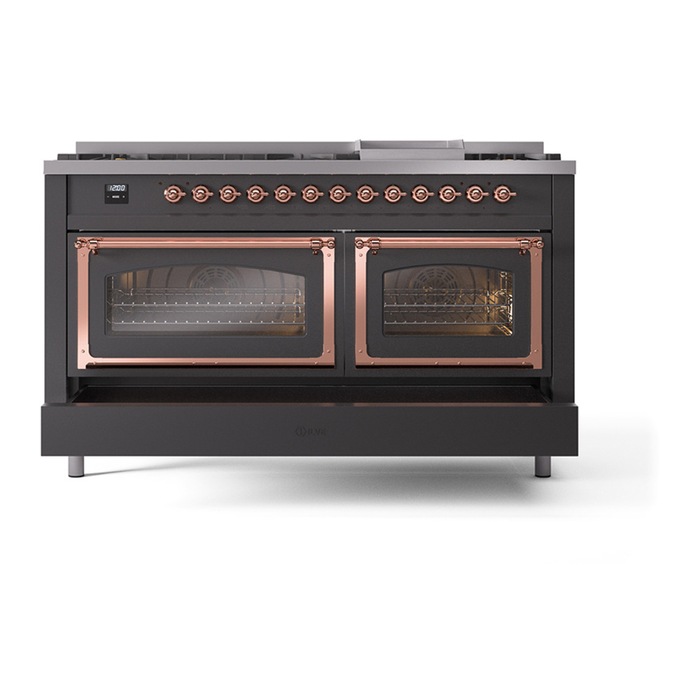 ILVE_UN60FNMPMGPLP_Nostalgie_II_60"_Dual_Fuel_Range_drawer_opened