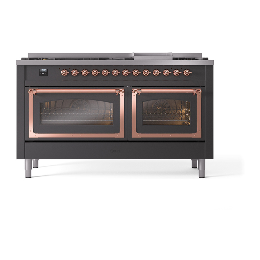 ILVE_UN60FNMPMGP_Nostalgie_II_60"_Dual_Fuel_Range_front_view