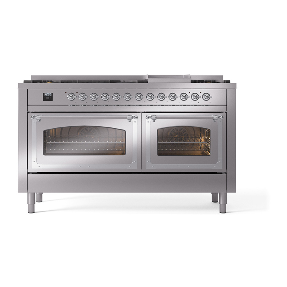 ILVE_UN60FNMPSSCLP_Nostalgie_II_60"_Dual_Fuel_Range_front_view
