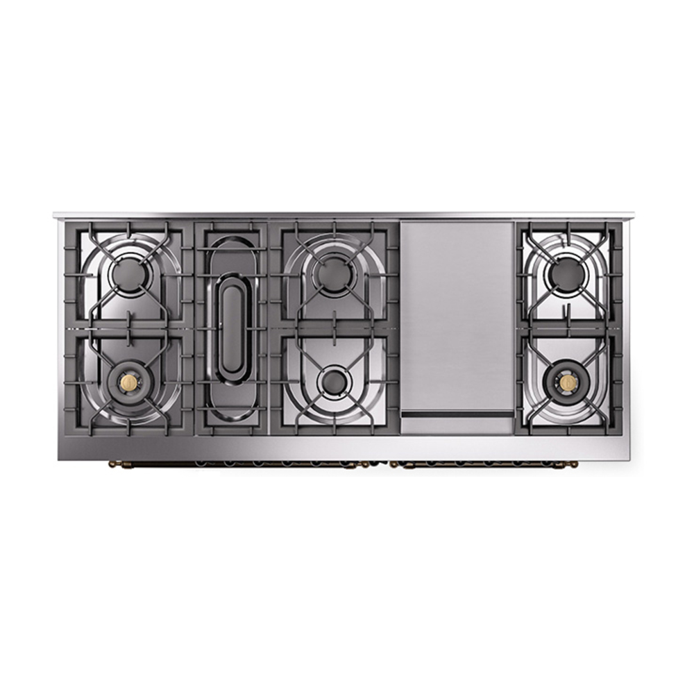 ILVE_UN60FQNMPAWBLP_Nostalgie_II_60"_Dual_Fuel_Range_top_view