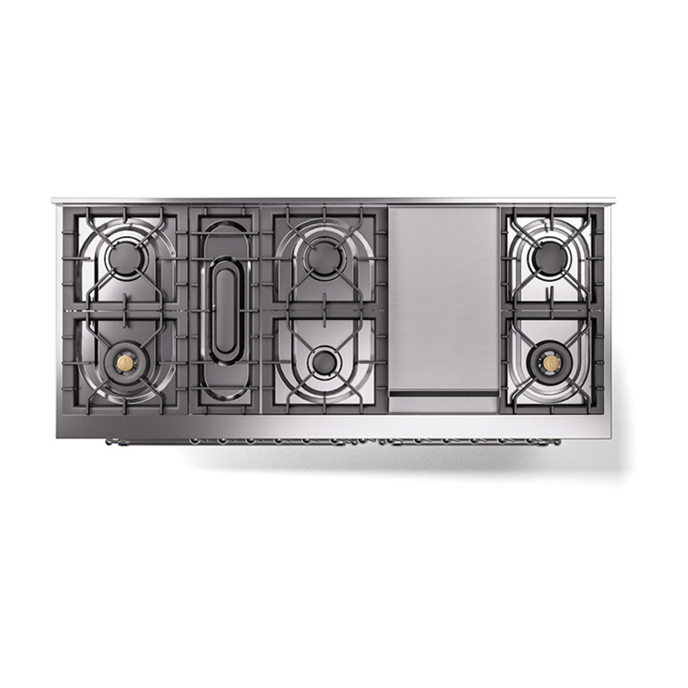 ILVE_UN60FQNMPAWC_Nostalgie_II_60"_Dual_Fuel_Range_top_view