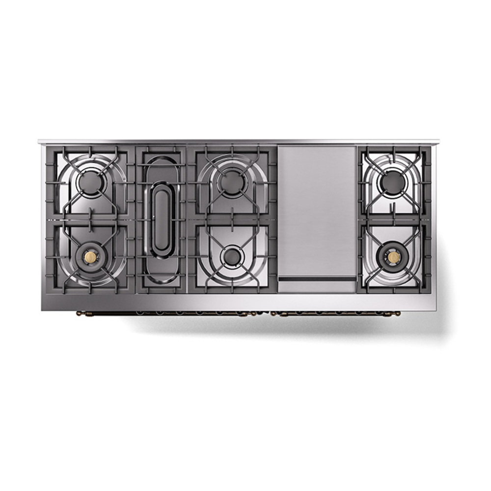 ILVE_UN60FQNMPBGB_Nostalgie_II_60"_Dual_Fuel_Range_top_view