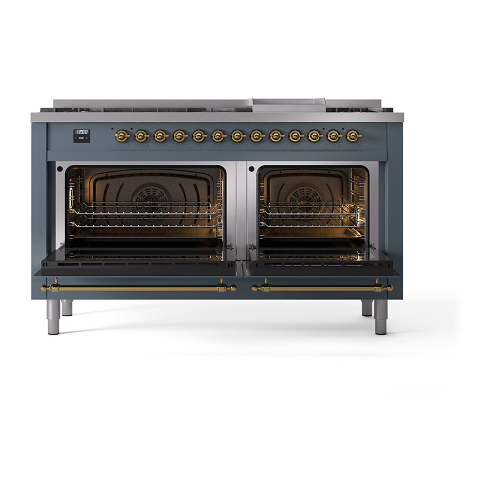 ILVE_UN60FQNMPBGGLP_Nostalgie_II_60"_Dual_Fuel_Range_oven_door_opened