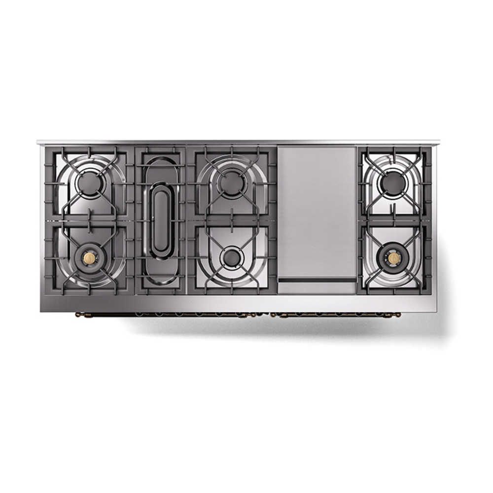 ILVE_UN60FQNMPBUBLP_Nostalgie_II_60"_Dual_Fuel_Range_top_view
