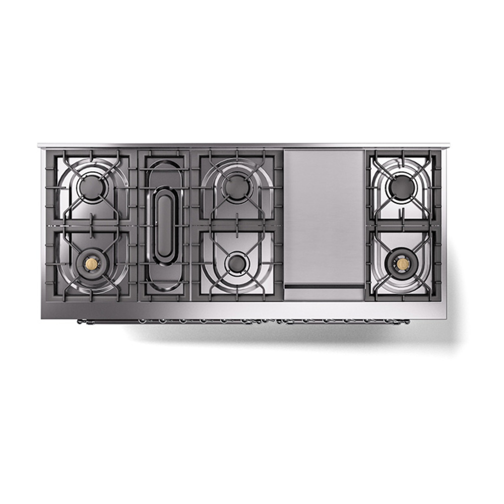 ILVE_UN60FQNMPBUCLP_Nostalgie_II_60"_Dual_Fuel_Range_top_view