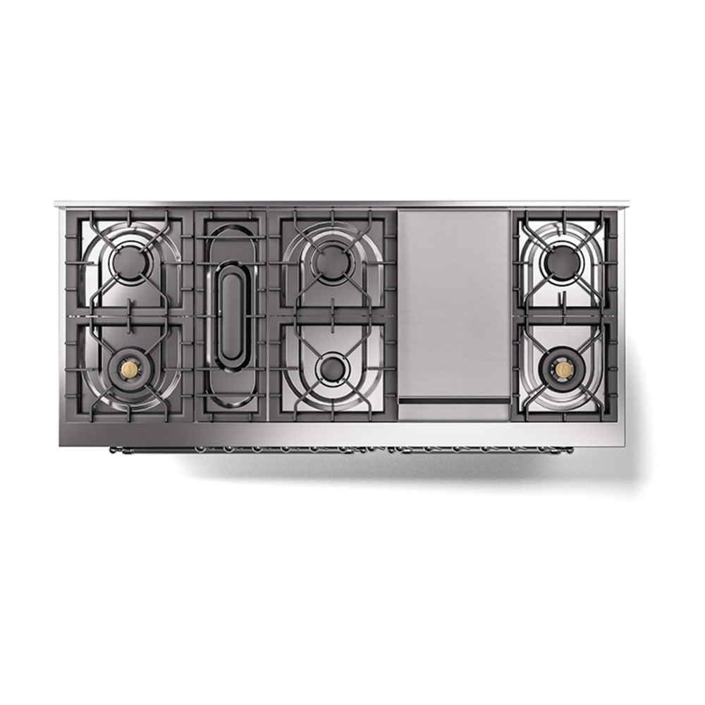 ILVE_UN60FQNMPEGC_Nostalgie_II_60"_Dual_Fuel_Range_top_view