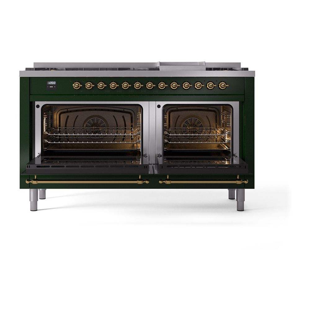 ILVE_UN60FQNMPEGGLP_Nostalgie_II_60"_Dual_Fuel_Range_oven_door_opened