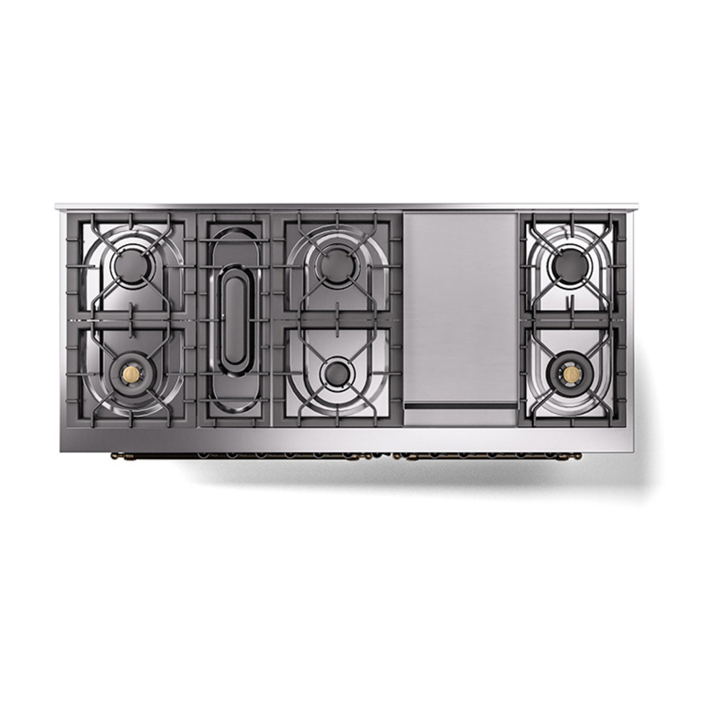 ILVE_UN60FQNMPMBB_Nostalgie_II_60"_Dual_Fuel_Range_top_view