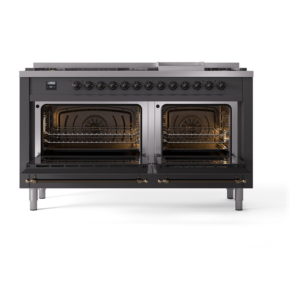 ILVE_UN60FQNMPMGBLP_Nostalgie_II_60"_Dual_Fuel_Range_oven_door_opened