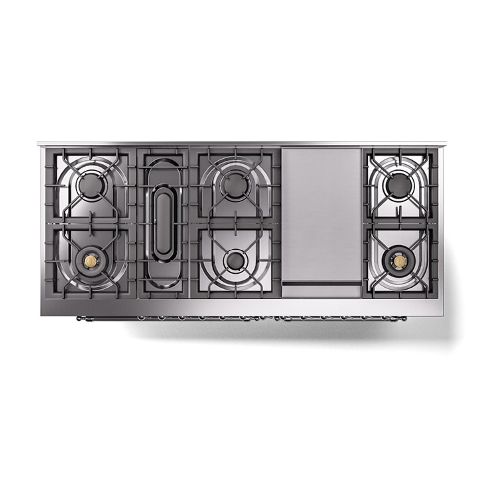 ILVE_UN60FQNMPMGC_Nostalgie_II_60"_Dual_Fuel_Range_top_view