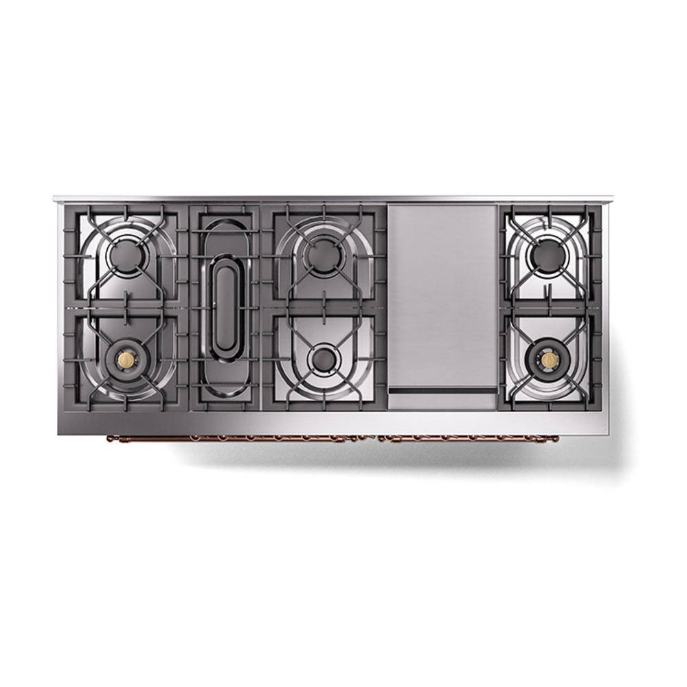 ILVE_UN60FQNMPMGPLP_Nostalgie_II_60"_Dual_Fuel_Range_top_view