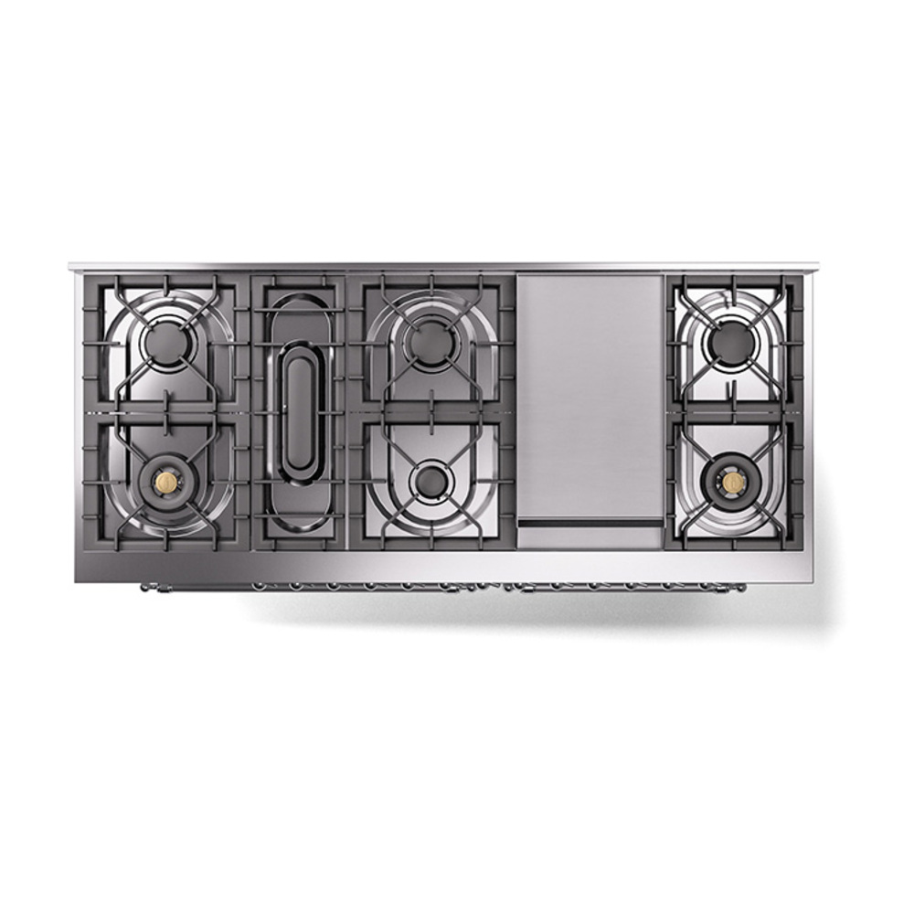 ILVE_UN60FQNMPRACLP_Nostalgie_II_60"_Dual_Fuel_Range_top_view
