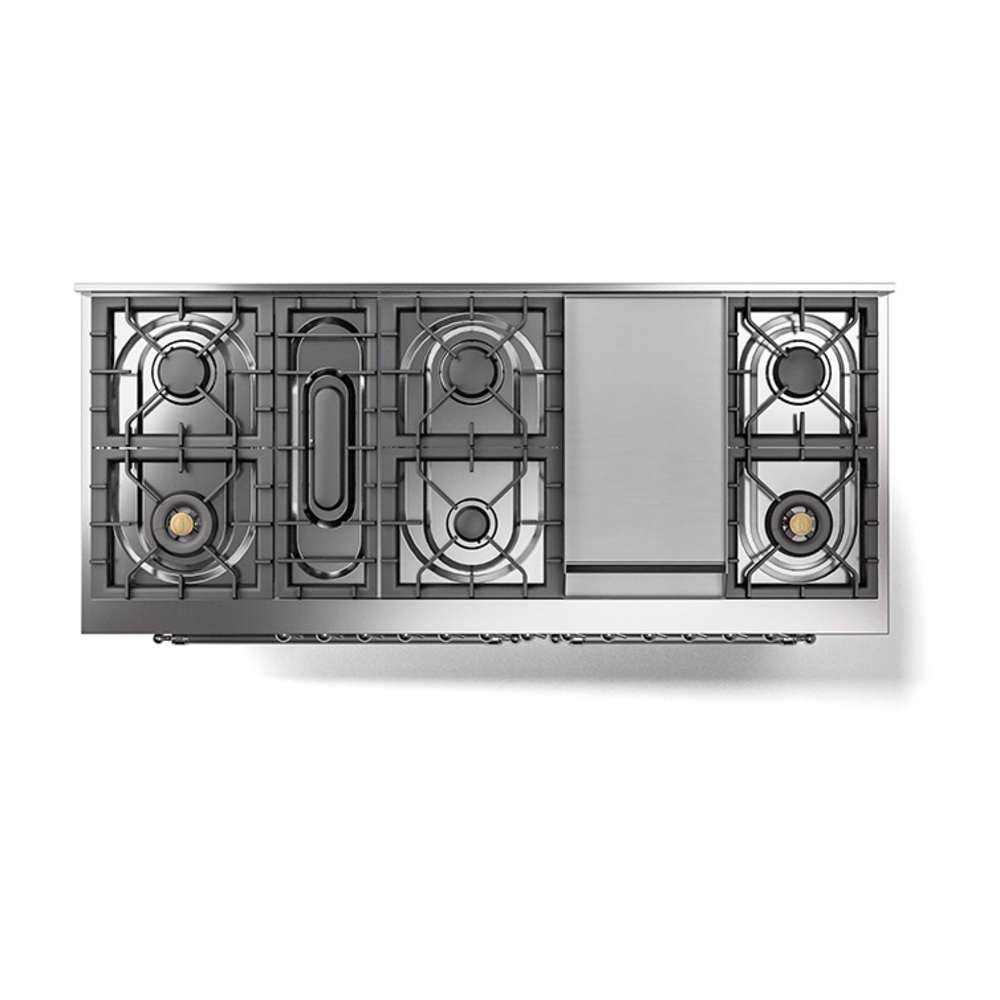 ILVE_UN60FQNMPSSCLP_Nostalgie_II_60"_Dual_Fuel_Range_top_view