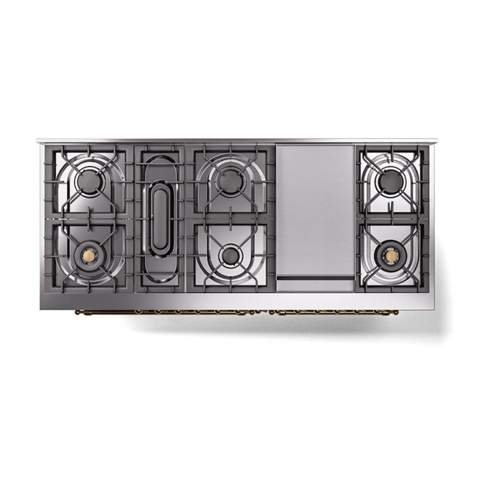ILVE_UN60FQNMPSSGLP_Nostalgie_II_60"_Dual_Fuel_Range_top_view