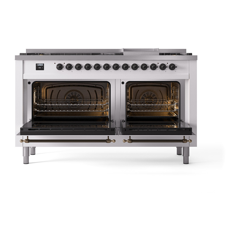 ILVE_UN60FQNMPWHB_Nostalgie_II_60"_Dual_Fuel_Range_oven_door_opened
