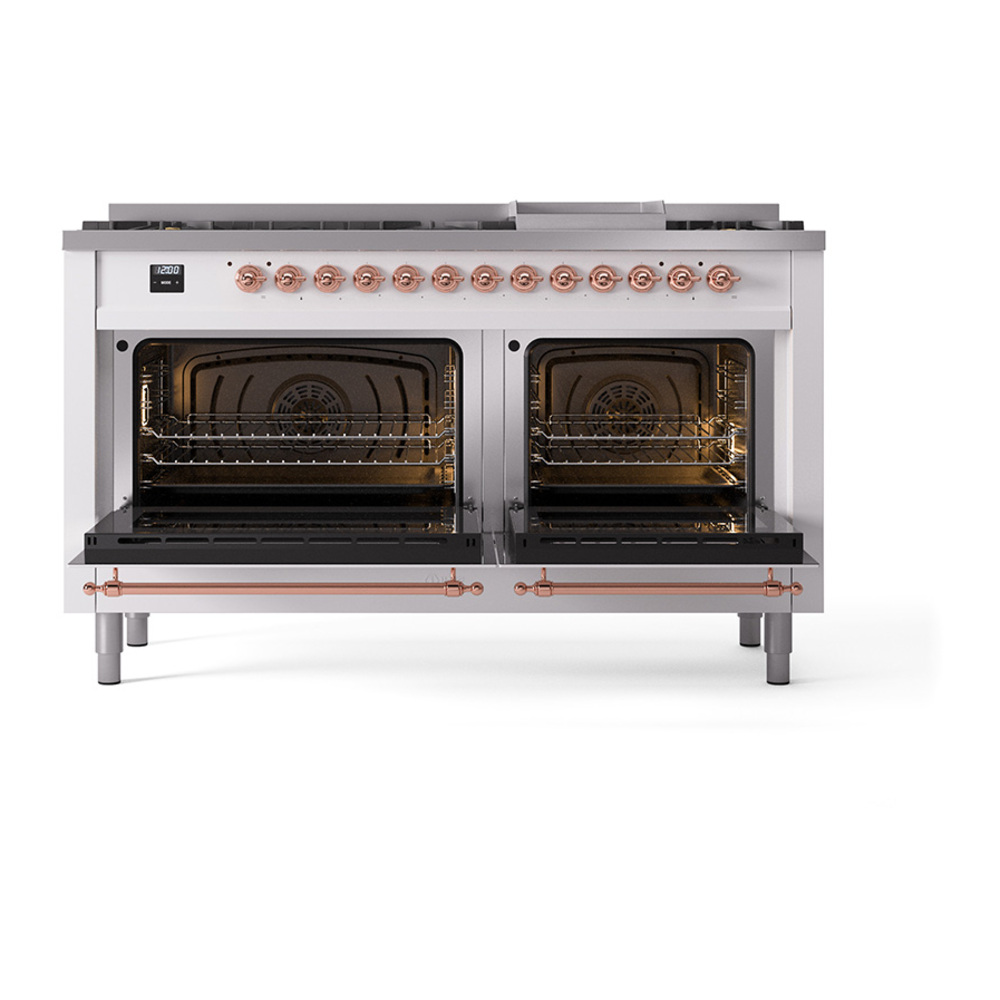 ILVE_UN60FQNMPWHPLP_Nostalgie_II_60"_Dual_Fuel_Range_oven_door_opened