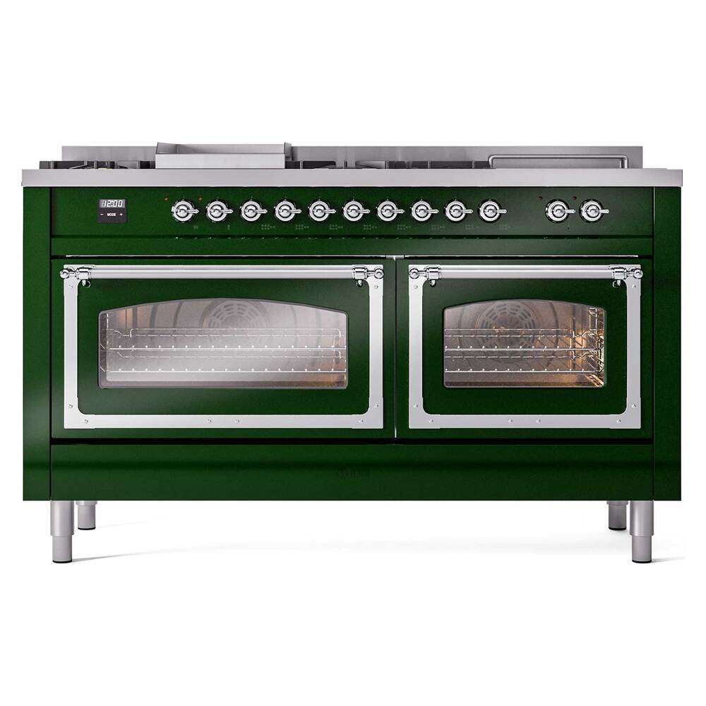 ILVE_UN60FSNMPEGC_Nostalgie_II_60"_Dual_Fuel_Range_front_view