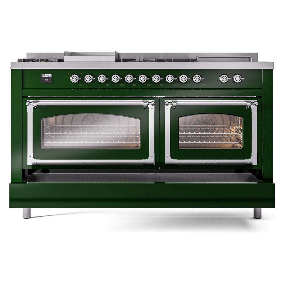 ILVE_UN60FSNMPEGC_Nostalgie_II_60"_Dual_Fuel_Range_drawer_opened