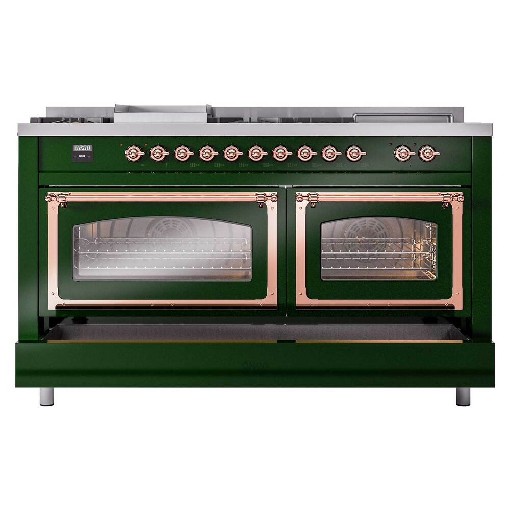ILVE_UN60FSNMPEGPLP_Nostalgie_II_60"_Dual_Fuel_Range_drawer_opened