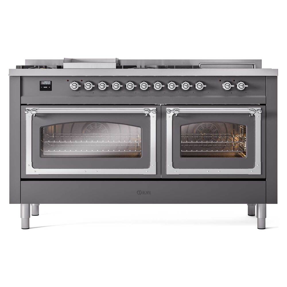 ILVE_UN60FSNMPMGC_Nostalgie_II_60"_Dual_Fuel_Range_front_view