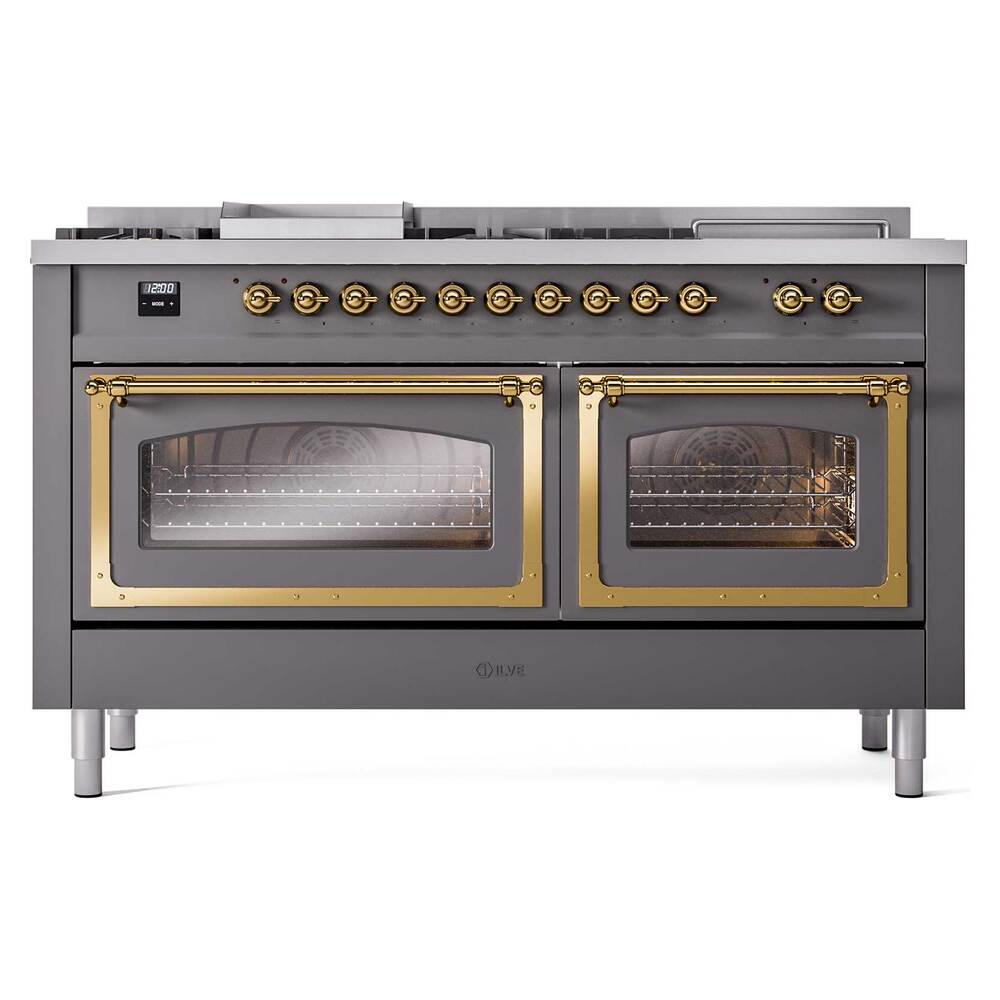 ILVE_UN60FSNMPMGGLP_Nostalgie_II_60"_Dual_Fuel_Range_front_view