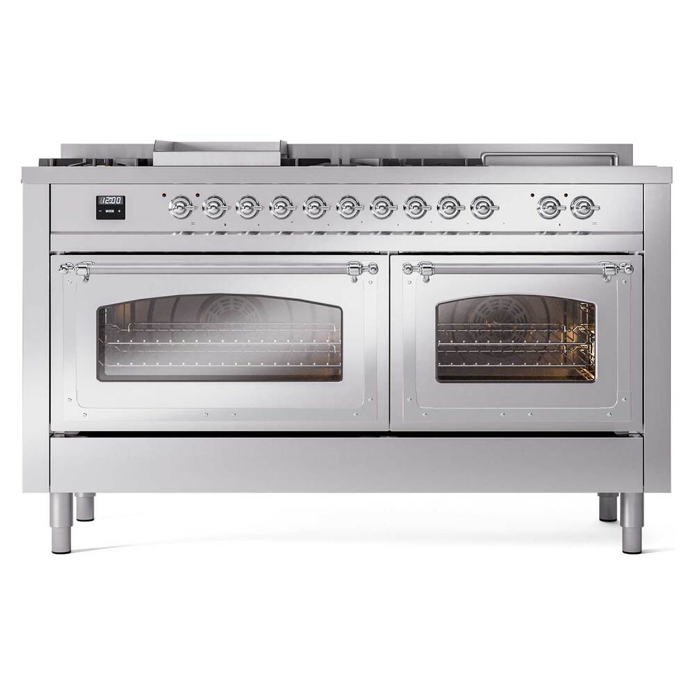 ILVE_UN60FSNMPSSC_Nostalgie_II_60"_Dual_Fuel_Range_front_view
