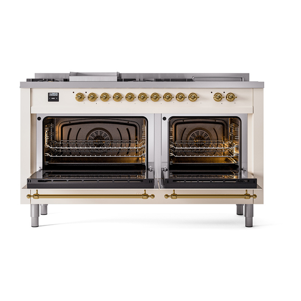 ILVE_UN60FSQNMPAWGLP_Nostalgie_II_60"_Dual_Fuel_Range_oven_door_opened