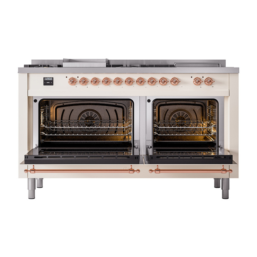 ILVE_UN60FSQNMPAWPLP_Nostalgie_II_60"_Dual_Fuel_Range_oven_door_opened