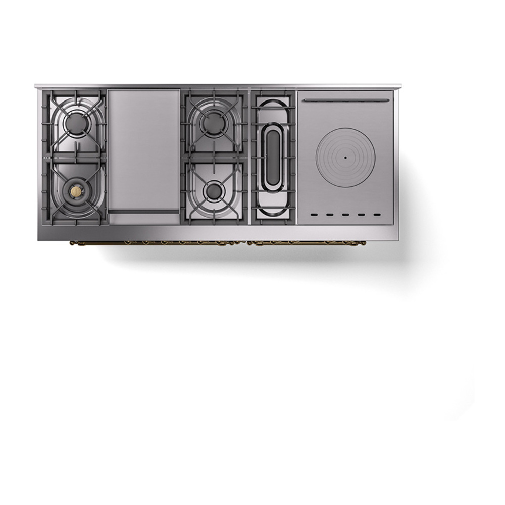 ILVE_UN60FSQNMPBGGLP_Nostalgie_II_60"_Dual_Fuel_Range_top_view