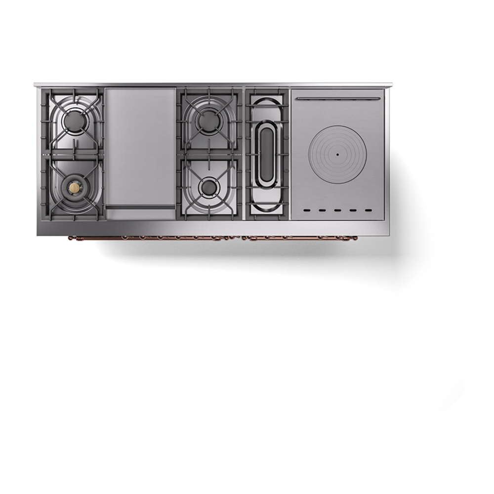 ILVE_UN60FSQNMPBGPLP_Nostalgie_II_60"_Dual_Fuel_Range_top_view
