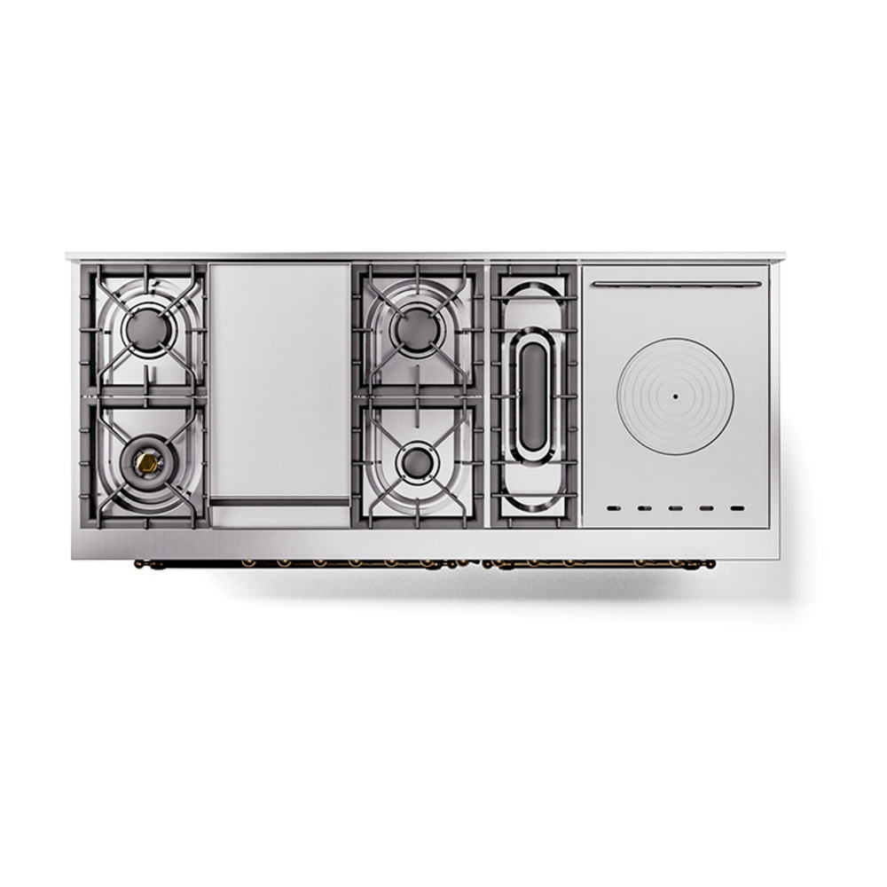 ILVE_UN60FSQNMPBKB_Nostalgie_II_60"_Dual_Fuel_Range_top_view