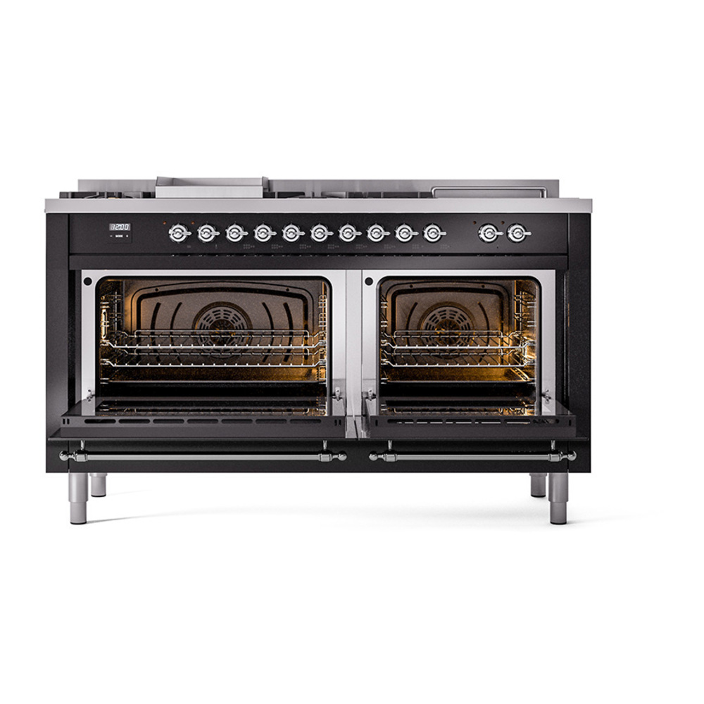 ILVE_UN60FSQNMPBKCLP_Nostalgie_II_60"_Dual_Fuel_Range_oven_door_opened