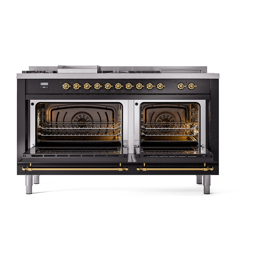 ILVE_UN60FSQNMPBKGLP_Nostalgie_II_60"_Dual_Fuel_Range_oven_door_opened